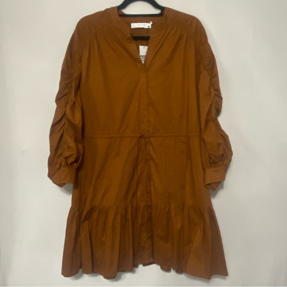 ASTR the Label NWT cognac shirt dress - Picture 3 of 9